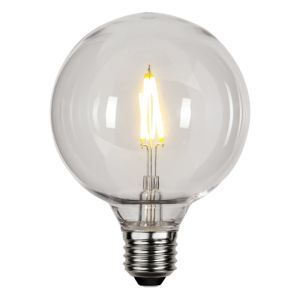 Plast G95 E27 lampa för utomhusbruk, 2700K, transparent