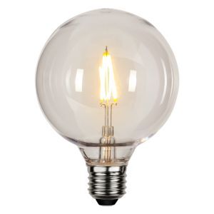Plast G95 E27 lampa för utomhusbruk, 2200K, transparent