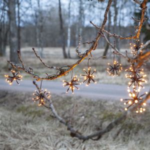 Plast julbelysning svart, 3,1W, 2200K LED, IP44