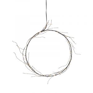 Hängande julbelysning 24cm, 95 lysdioder, med stickpropp