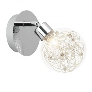 Design väggspotlight krom, Nessa