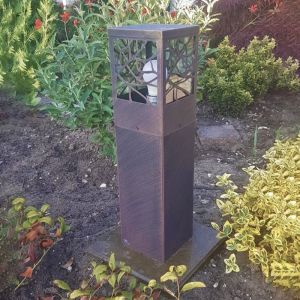 Rustik utelampa rostfärgad, Teske, IP44
