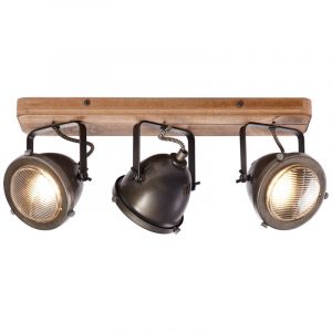 Trä taklampa brun, Elena