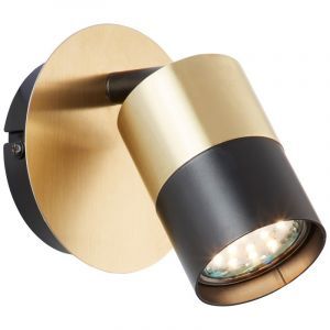 Modern vägglampa mässing, Cato