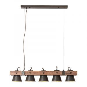 Trä fönsterlampa brun, Audrey