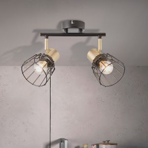Retro spotlight tak mässing, Luitzen