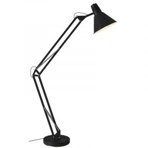 Metall golvlampa svart, Jesselynn, med brytare