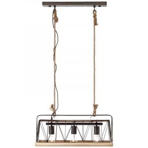 Trä fönsterlampa silver, Iris