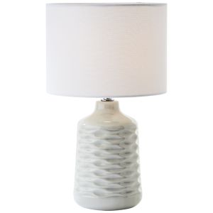 Retro bordslampa grå, Roelf, med brytare