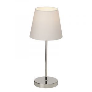 Tyg bordslampa vit, Neyomi, med brytare