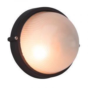 Glas utelampa svart, Trishana, IP44