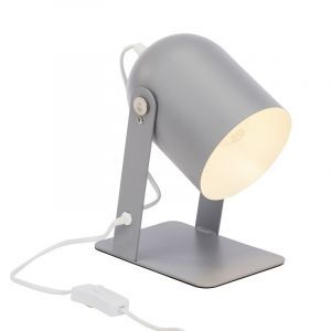 Modern bordslampa grå, Arlette, med brytare