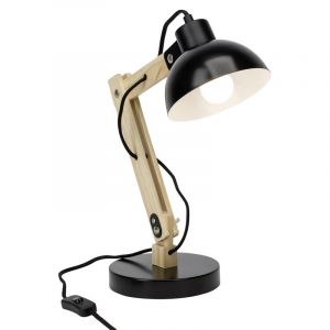 Modern skrivbordslampa svart, Allegra, med brytare