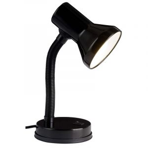 Plast skrivbordslampa svart, Loet, med brytare