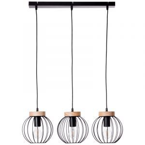 Trä fönsterlampa svart, Donato