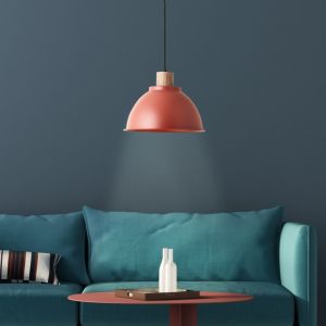Rustik fönsterlampa röd, Thalina