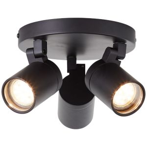 Modern spotlight tak svart, Myrle, IP44