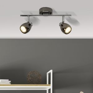 Metall taklampa svart, Khadra, 3W, 3000K LED
