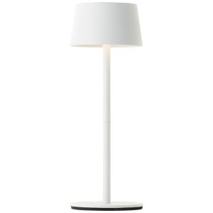 Modern bordslampa utomhus vit, Petter, 2W, 3000K LED, IP44, 3 stegs dimmer