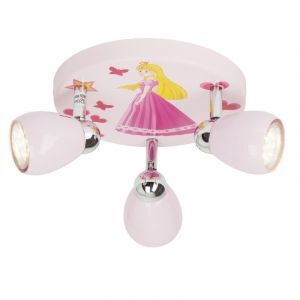 Metall takspotlight barn rosa, Rinze, 2,5W, 3000K LED