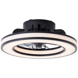 Modern takfläkt svart, Yari, 26W, RGBW LED, met fjärrkontroll