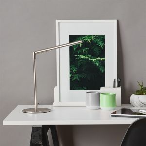 Design skrivbordslampa krom, Krisje, 6W, 6400K LED, med brytare