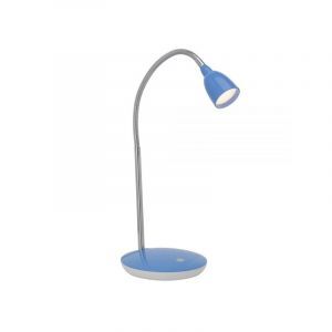 Plast skrivbordslampa blå, Kit, 3W, 3000K LED, med brytare
