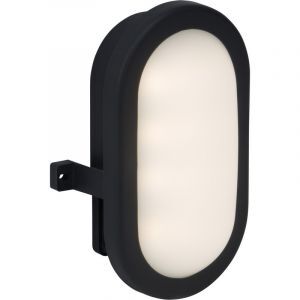 Plast utelampa antracit, Jeja, 6W, 4000K LED, IP65