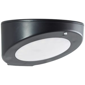 Modern utomhus vägglampa solcell svart, Winesh, 3W, 4000K LED, IP44