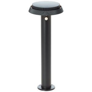 Metall golvlampa utomhus solcell svart, Ridvan, 4W, 3000K LED, IP44