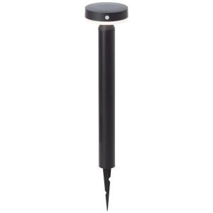 Metall golvlampa utomhus solcell svart, Kubilay, 3W, 4000K LED, IP44