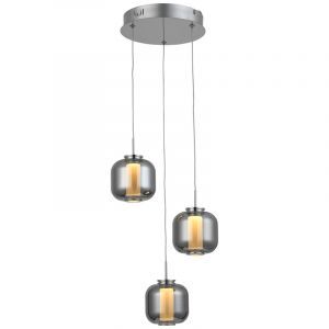 Design fönsterlampa krom, Emmely, 17W, 3000K LED