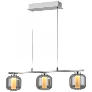 Design fönsterlampa krom, Emmely, 17W, 3000K LED