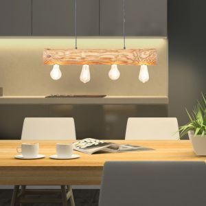 Trä fönsterlampa brun, Sibren