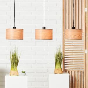 Trä fönsterlampa beige, Enna