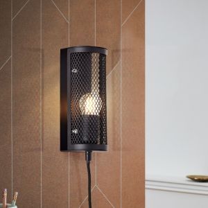 Industri vägglampa svart, Esperanza