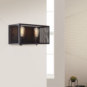 Industri vägglampa svart, Esperanza