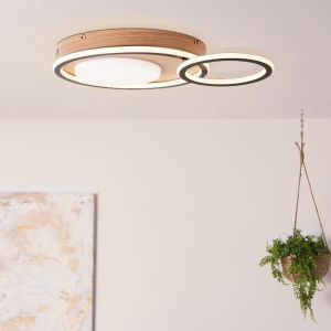 Modern plafond svart, Georgios, 48W, 3000K LED