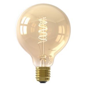 Dimbar Calex E27 filamentlampa bärnstensfärgad, 3,8W, 2100K