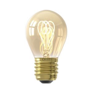 Dimbar Calex E27 filamentlampa bärnstensfärgad, 2,5W, 2100K