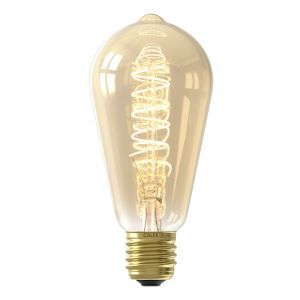 Dimbar Calex E27 Edison lampa LED bärnstensfärgad, 5,5W, 2100K