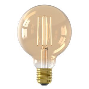 Dimbar Calex E27 filamentlampa bärnstensfärgad, 4,5W, 2100K