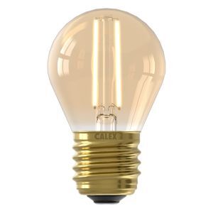 Dimbar Calex E27 filamentlampa bärnstensfärgad, 3,5W, 2100K