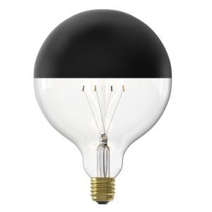 Dimbar Calex E27 toppförspeglad glödlampa LED svart, 4W, 1800K
