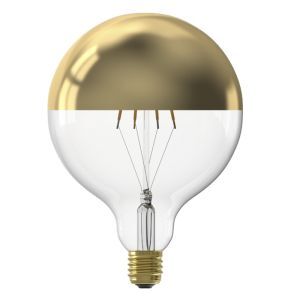 Dimbar Calex E27 toppförspeglad glödlampa LED guld, 4W, 1800K