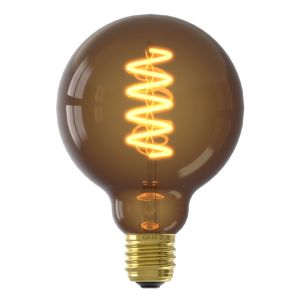 Dimbar Calex E27 filamentlampa brun, 4W, 1800K