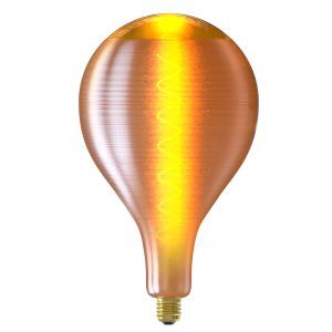 Dimbar Calex E27 filamentlampa Silk, guld, 4W, 1800K
