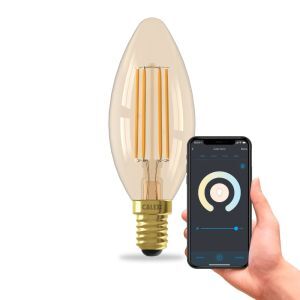 Calex smart LED lampa E14 bärnstensfärgad, 5W, 1800-3000K