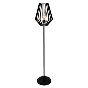 Industri golvlampa svart, Annabel, med brytare