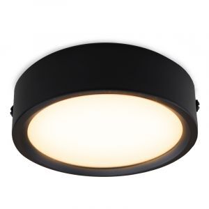Svart taklampa aluminium, Aletta, 5W, 3000K LED